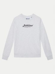 Jack & Jones Junior Bluza Beau 12269849 Szary Regular Fit. Szare bluzy dla chłopców Jack & Jones Junior, bez wzorów, z syntetyku, bez ramiączek, bez kaptura. Za 59.99 zł.