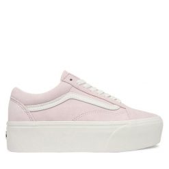 Tenisówki Vans. Czerwone trampki i tenisówki damskie Vans, bez wzorów, bez zapięcia. Za 449.99 zł.