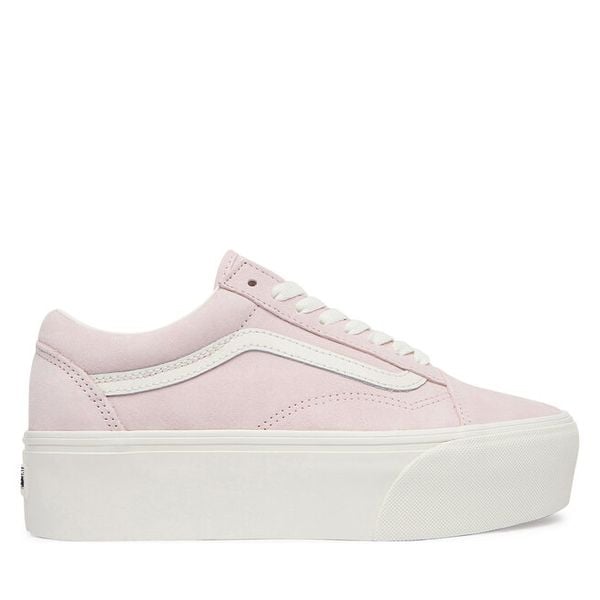 Tenisówki Vans. Czerwone trampki i tenisówki damskie Vans, bez wzorów, bez zapięcia. Za 374.99 zł.