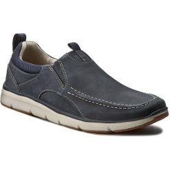 Półbuty CLARKS - Orson Row 261259567 Navy Nubuck. Półbuty na co dzień męskie Clarks. W wyprzedaży za 299.00 zł.