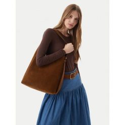 Torebka Tory Burch. Brązowe torebki do ręki damskie Tory Burch, bez wzorów, klasyczne, bez dodatków. Za 2,639.00 zł.