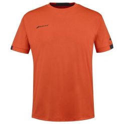 Koszulka tenisowa chłopięca Babolat Play Crew Neck Boy. Czerwone t-shirty dla chłopców BABOLAT, bez wzorów, z poliesteru, bez ramiączek. Za 109.99 zł.