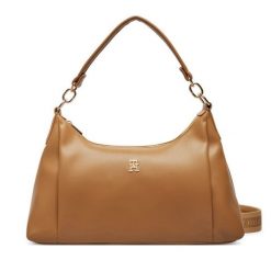 Torebka Tommy Hilfiger. Brązowe torebki do ręki damskie Tommy Hilfiger, bez wzorów, klasyczne, bez dodatków. Za 529.99 zł.