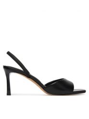 Aldo Sandały Andya 14053479 Czarny. Czarne sandały damskie Aldo, bez wzorów, ze skóry, bez obcasa, na szpilce, bez zapięcia. Za 359.99 zł.