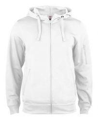 Clique Basic Active Hoody Full Zip – bluza z kapturem, 100% poliester. Białe bluzy męskie CLIQUE, l, bez wzorów, z poliesteru, z kapturem. Za 203.98 zł.