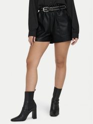 JDY Szorty z imitacji skóry Maya 15336992 Czarny Regular Fit. Czarne szorty damskie JDY, m, bez wzorów, ze skóry. Za 79.99 zł.