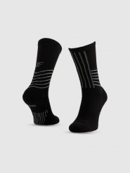 4F Skarpetki trekkingowe z wełną długie męskie - czarne 43-46. Czarne skarpety męskie 4f, bez wzorów, z wełny. Za 49.99 zł.