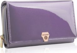 Betlewski BETLEWSKI Skórzany portfel damski SHINY. Portfele damskie Betlewski, bez wzorów. Za 164.99 zł.
