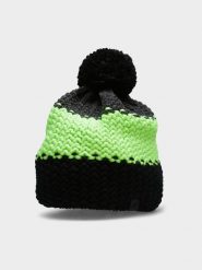 4F Czapka zimowa z dodatkiem wełny męska - zielona M. Zielone czapki i kapelusze męskie 4f, na zimę, bez wzorów, z polaru. Za 79.99 zł.