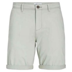 Krótkie spodenki Jack & Jones Bowie Bermuda desert sage. Zielone krótkie spodenki sportowe męskie Jack&Jones, bez wzorów. Za 211.46 zł.