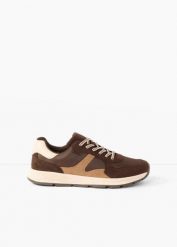 Sneakersy w stylu retro. Brązowe obuwie sportowe damskie bonprix, bez wzorów. Za 127.99 zł.