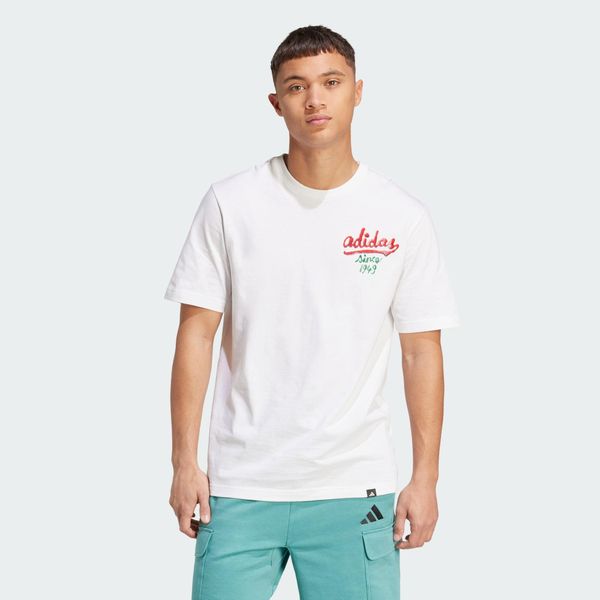 Koszulka Food Sauce Graphic. Białe buty sportowe męskie Adidas, bez zapięcia, na fitness i siłownię. Za 104.99 zł.