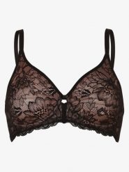 Triumph biustonosz z fiszbinami Kobiety Koronka czarny, 90F. Czarne biustonosze Triumph, bez wzorów, z koronki. Za 209.95 zł.
