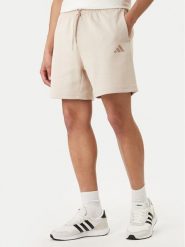 Adidas Szorty sportowe Future Icons Small Logo KD7659 Beżowy Regular Fit. Brązowe krótkie spodenki sportowe męskie Adidas, m, bez wzorów, z bawełny. Za 179.99 zł.