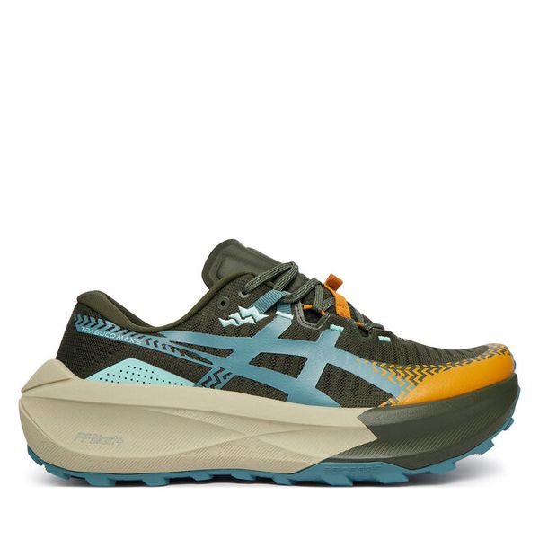 Buty do biegania Asics. Zielone buty sportowe męskie Asics, bez zapięcia, do biegania. Za 799.99 zł.