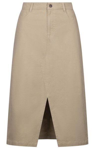 Trespass Elsa - damska spódnica midi z płótna Soft Stone. Spódnice damskie 2117 OF SWEDEN, s, bez wzorów, midi. Za 157.70 zł.