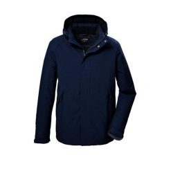 Kurtka techniczna z odpinanym kapturem zapinana na zamek męska Killtec KOW 4. Niebieskie kurtki męskie KILLTEC, m, bez wzorów, trekkingowe. Za 510.50 zł.