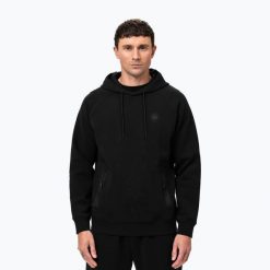 Bluza męska Pitbull Dogwood Hooded Sweatshirt. Czarne bluzy sportowe męskie PITBULL, l, bez wzorów, z bawełny, bez kaptura, na fitness i siłownię. Za 279.99 zł.