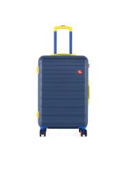 Semi Line Walizka średnia T5847-2 Granatowy. Niebieskie walizki męskie Semi-line, bez wzorów, z tworzywa sztucznego, średnie. Za 239.99 zł.