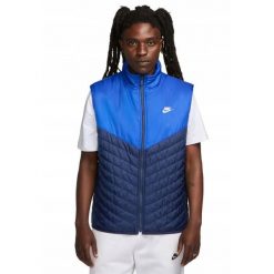 Kurtka Męska ThermaFit Windrunner. Niebieskie kurtki sportowe męskie Nike, m, bez wzorów, trekkingowe. Za 414.99 zł.