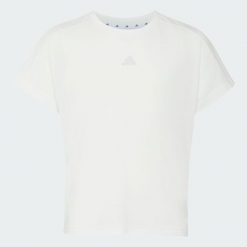 Koszulka adidas dla dziewcząt. Zielone t-shirty i topy dla dziewczynek Adidas, bez wzorów, z dzianiny, bez ramiączek. Za 109.00 zł.
