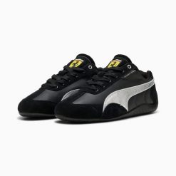 Buty sportowe damskie Puma FERRARI SPEEDCAT 30890801. Czarne obuwie sportowe damskie Puma, bez wzorów, z gumy. Za 321.33 zł.