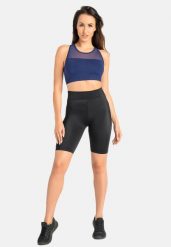 Legginsy krótkie na rower damskie Teyli Kolli. Czarne legginsy damskie Teyli, s, bez wzorów, z materiału, z obniżonym stanem, krótkie, do biegania. Za 119.99 zł.