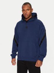 HUGO Bluza Dagarito 50521429 Granatowy Relaxed Fit. Niebieskie bluzy męskie Hugo, m, bez wzorów, z bawełny, bez kaptura. Za 399.99 zł.