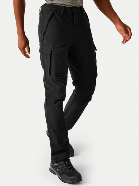 Regatta Spodnie outdoor Questra V RMJ314 Czarny Regular Fit. Czarne spodnie sportowe męskie Regatta, m, bez wzorów, z syntetyku, outdoorowe. Za 329.99 zł.