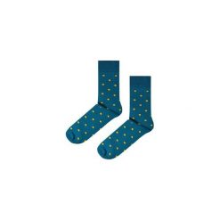 Skarpetki Ocean Dots. Niebieskie skarpety męskie marki Soxstory, z napisami. Za 16.00 zł.