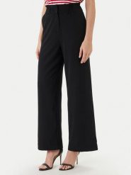 Morgan Spodnie palazzo 242-PBIRD Czarny Wide Leg. Czarne spodnie materiałowe damskie Morgan, bez wzorów, z materiału. Za 299.99 zł.