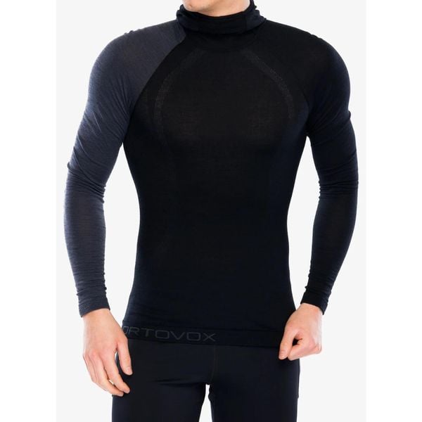 Bluza termoaktywna męska Ortovox 120 Comp Light Hoody. Czarne bluzy męskie ORTOVOX, na zimę, m, bez wzorów, bez kaptura. Za 497.99 zł.