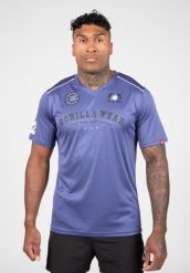 Baltimore Koszulka - Niebieski. Niebieskie koszulki sportowe męskie GORILLA WEAR, xl, bez wzorów, z poliesteru, bez kołnierzyka, bez ramiączek, na fitness i siłownię. Za 204.00 zł.