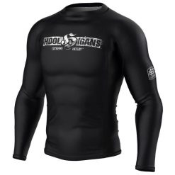Koszulka sportowa męska Rashguard do MMA EXTREME HOBBY HOOLS. Czarne koszulki sportowe męskie EXTREME HOBBY, l, bez wzorów, z bawełny, bez kołnierzyka, bez ramiączek, do biegania. Za 209.00 zł.