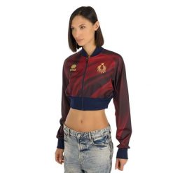 Kurtka Errea Bluza Crop Volley Italia Ad Damskie. Czerwone bluzy sportowe damskie ERREA, l, bez wzorów, z materiału, bez kaptura. Za 381.99 zł.