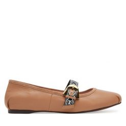 Baleriny Coccinelle. Brązowe baleriny damskie Coccinelle, bez wzorów, bez obcasa. Za 599.99 zł.