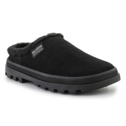 Kapcie Palladium Palladune Mule Warm 74337-008-M czarne. Czarne kapcie damskie bez wzorów, z gumy. Za 490.22 zł.