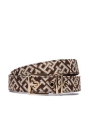 Tommy Hilfiger Pasek Th Square 2.5 Jacquard AW0AW18894 Brązowy. Brązowe paski damskie Tommy Hilfiger, bez wzorów, z materiału. Za 249.99 zł.