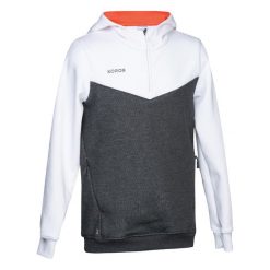 Bluza do hokeja na trawie dla dziewczynek Korok FH500. Białe bluzy dla dziewczynek KOROK, bez wzorów, z bawełny, bez ramiączek, bez kaptura. Za 159.99 zł.