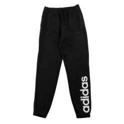 Second life - Spodnie dresowe męskie 3-Stripes krój zwężany - Jak nowy. Czarne spodnie sportowe męskie Adidas, m, bez wzorów, z dresówki, do biegania. Za 122.16 zł.