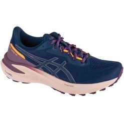 Buty do biegania Asics GT-1000 13 Gtx 1012B747-700 niebieskie. Niebieskie obuwie sportowe damskie bez wzorów, z gumy, do biegania. Za 735.00 zł.