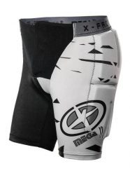 Spodenki ochronne narciarskie snowboardowe unisex X-Factor Mega II. Brązowe krótkie spodenki sportowe męskie X-Factor, xl, bez wzorów, z tkaniny, rowerowe. Za 275.00 zł.