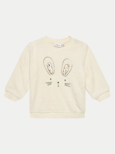 NAME IT Bluza 13206925 Écru Regular Fit. Bluzy dla dziewczynek Name it, bez wzorów, z syntetyku, bez ramiączek, bez kaptura. Za 79.99 zł.
