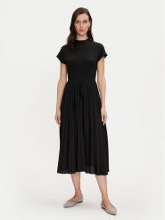 Tommy Hilfiger Sukienka codzienna WW0WW42020 Czarny Regular Fit. Czarne sukienki damskie Tommy Hilfiger, na co dzień, xxs, bez wzorów, z wiskozy, bez kołnierzyka, bez ramiączek, proste. Za 499.99 zł.