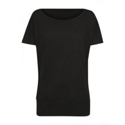 Damska Koszulka Z Nietoperzem. Czarne koszulki sportowe damskie BUILD YOUR BRAND, xl, bez wzorów, sportowe, bez kołnierzyka. Za 57.99 zł.