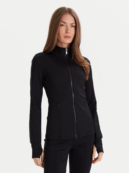 MICHAEL Michael Kors Bluza MF551L91RE Czarny Slim Fit. Czarne bluzy damskie MICHAEL Michael Kors, l, bez wzorów, z syntetyku, bez kaptura. Za 769.99 zł.