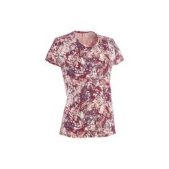 Koszulka NH500 damska. Czerwone t-shirty damskie marki QUECHUA. W wyprzedaży za 19.99 zł.