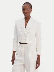 Elisabetta Franchi Marynarka G-I223-61E2-V690 Écru Regular Fit. Żakiety damskie Elisabetta Franchi, bez wzorów, z wiskozy. Za 2,939.00 zł.