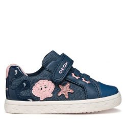 Trampki Geox. Niebieskie trampki i tenisówki dziewczęce Geox, bez wzorów, bez zapięcia. Za 249.99 zł.