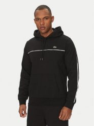 Lacoste Bluza SH9808 Czarny Classic Fit. Czarne bluzy męskie Lacoste, m, bez wzorów, z bawełny, bez kaptura. Za 599.99 zł.